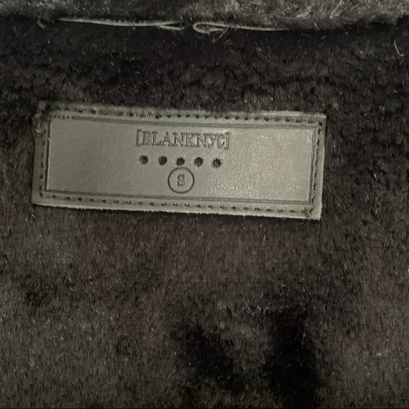 BLANK NYC Chassin Faux Leather Faux Shearling Drape Vest - Picture 3 of 7